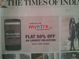 myntra.com app promotion