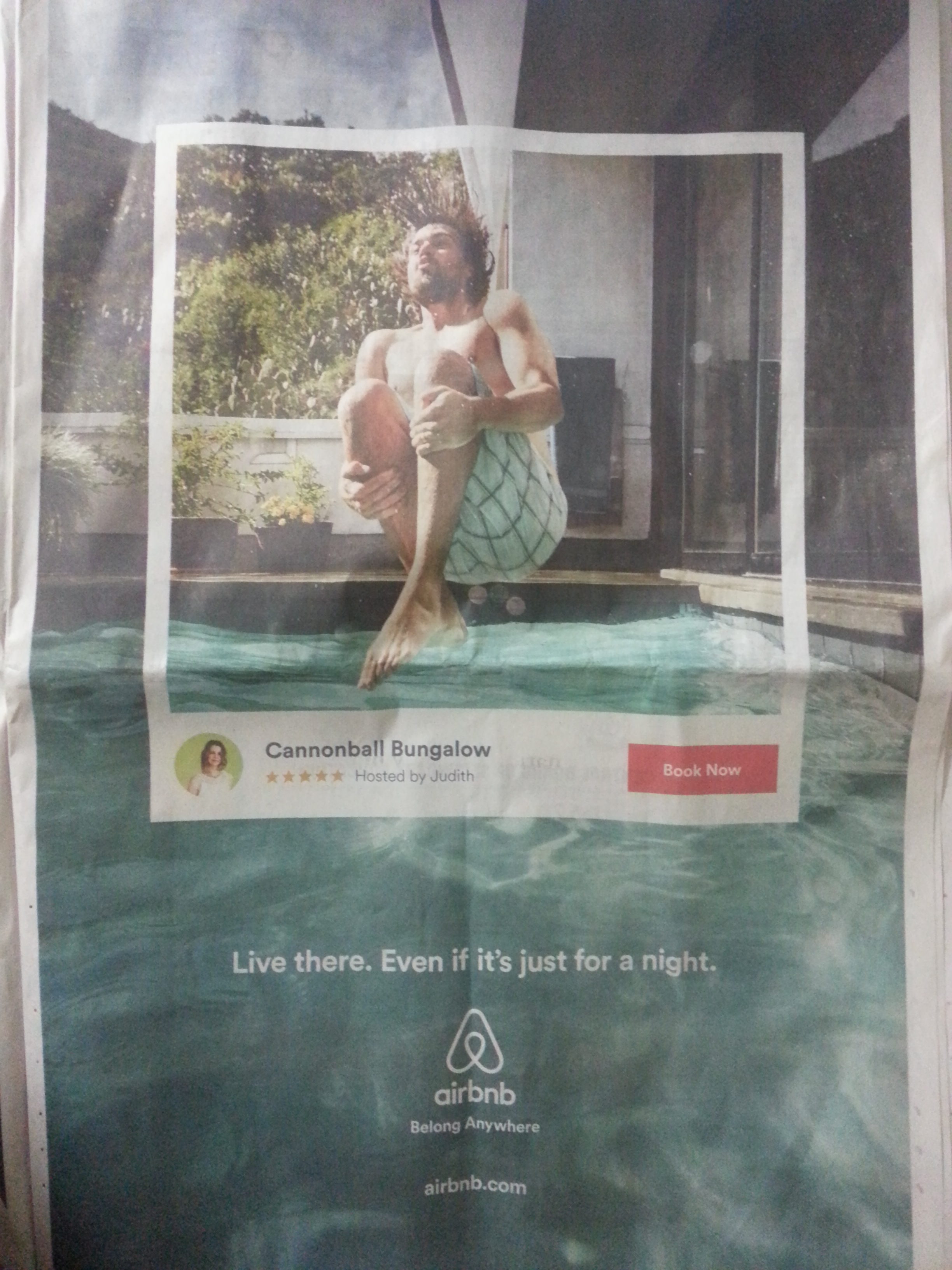 air bnb print ad india